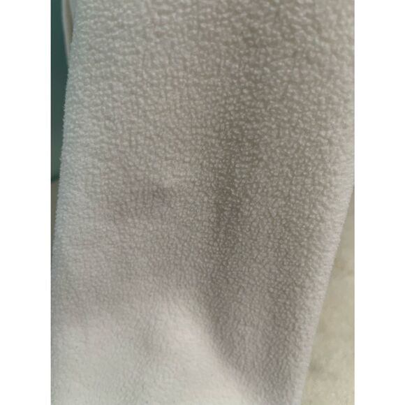 Bobbie Brooks Fleece Pullover Jacket Cream White with Black‎ Trim M - Picture 7 of 7